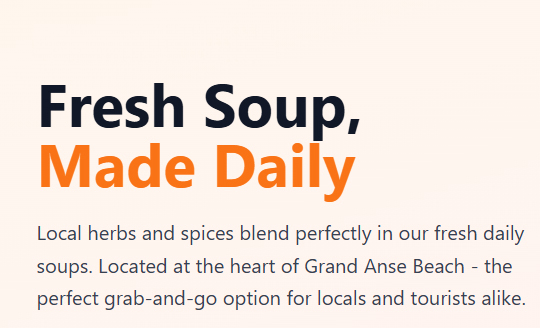 Fresh Soup, Made Daily